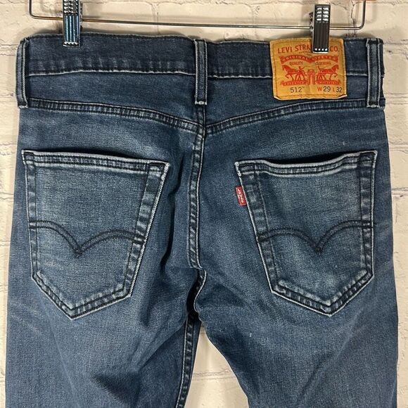 Levi’s 512 Mens Slim Taper Jeans Denim size W29 x L32 - Picture 4 of 12